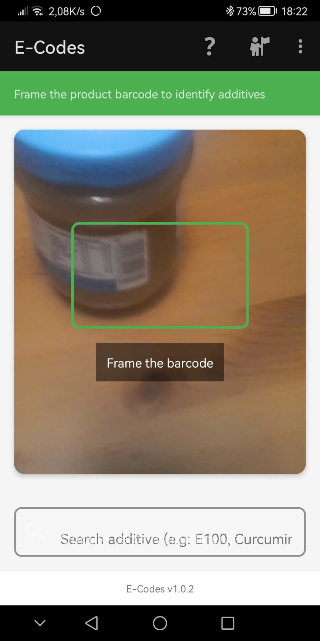 Schermata principale